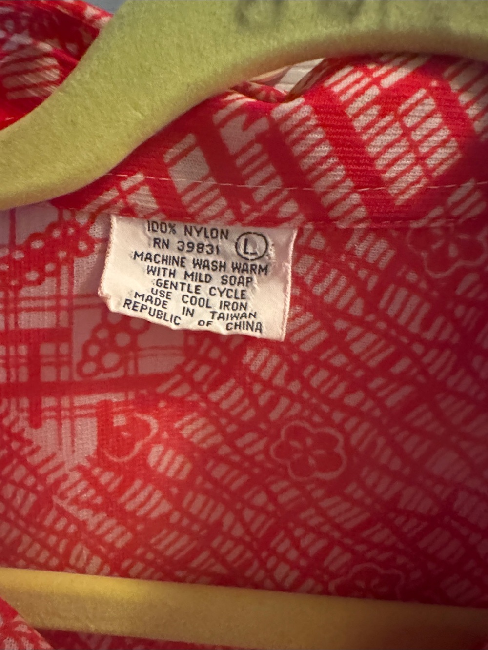 Red Patterned Button-Up Shirt - Picture 2 of 5